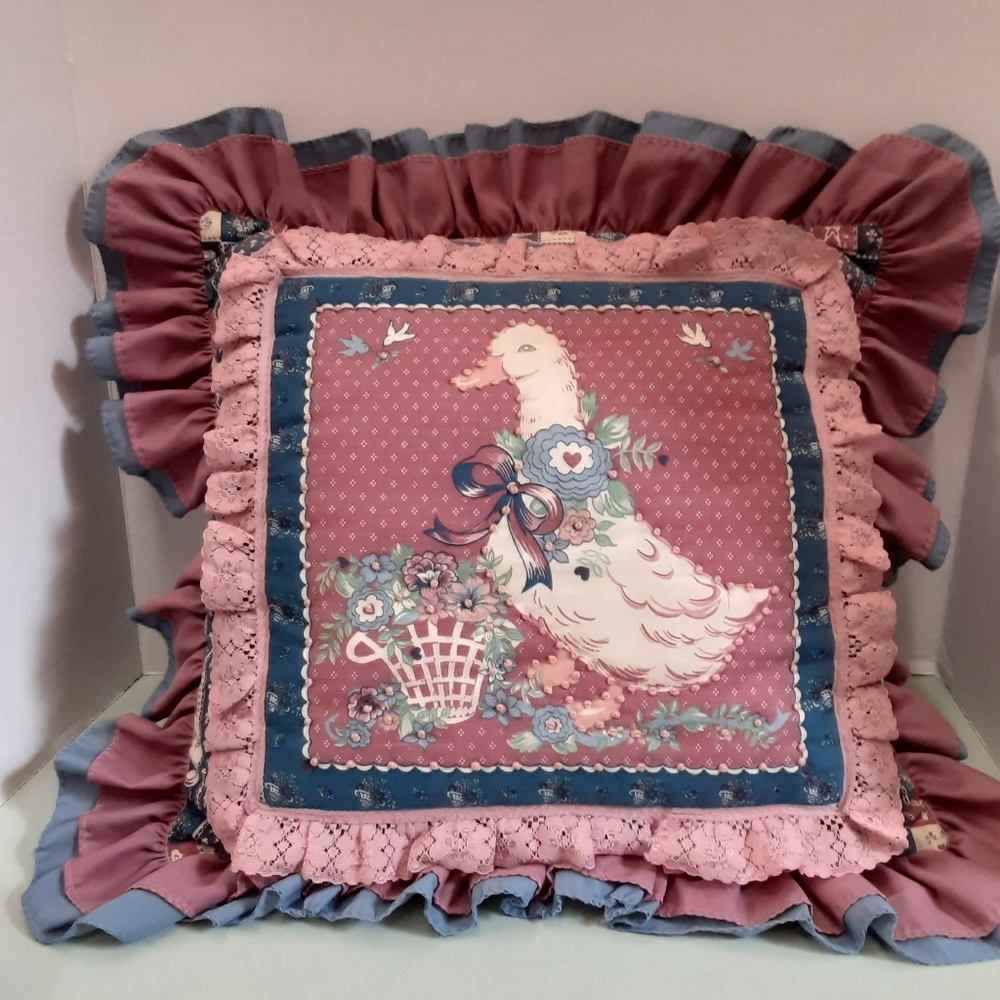 Vintage decorative throw pillow.